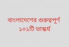 বাংলাদেশের গুরুত্বপূর্ণ ১০১টি ভাস্কর্য