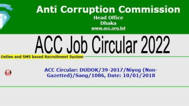 দুর্নীতি দমন কমিশন নিয়োগ ২০২২ ACC Job Circular 2022 (acc.teletalk.com.bd job circular)