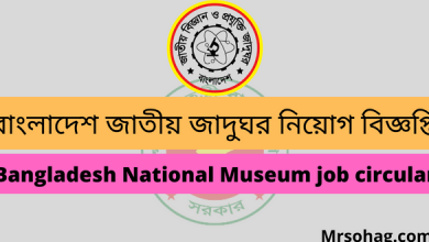 বাংলাদেশ জাতীয় জাদুঘর নিয়োগ বিজ্ঞপ্তি 2022 (bangladesh national museum job circular 2022)
